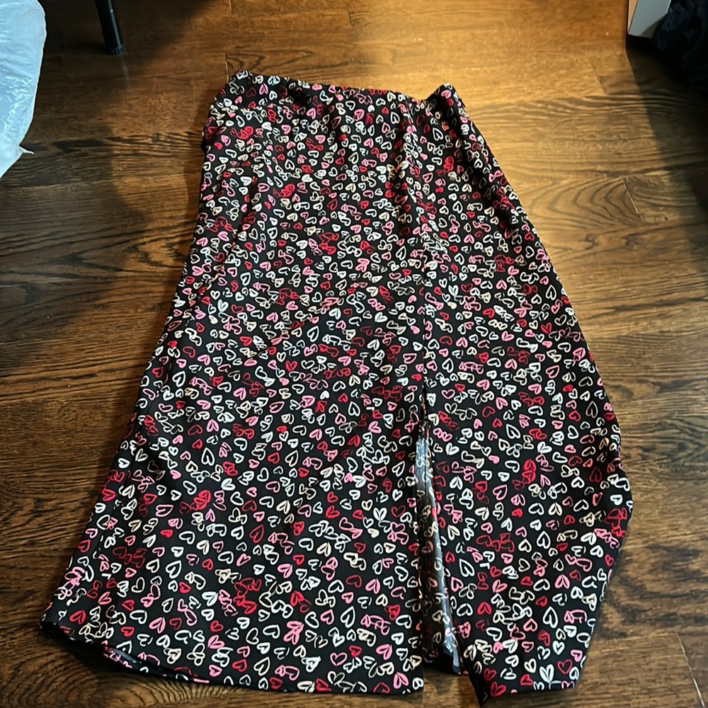 Loft midi skirt with slit